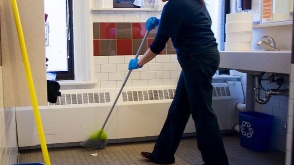 Trabajadora de la limpeiza