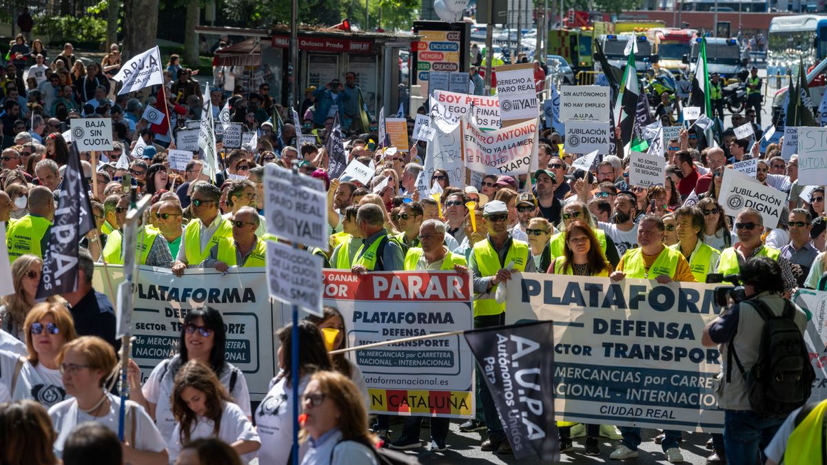 Trabajadores autónomos se manifiestan en Madrid por más derechos