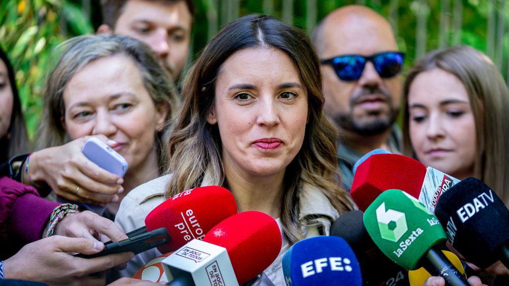 La ministra de Igualdad, Irene Montero, reacciona al acuerdo PSOE-PP para reformar la ley