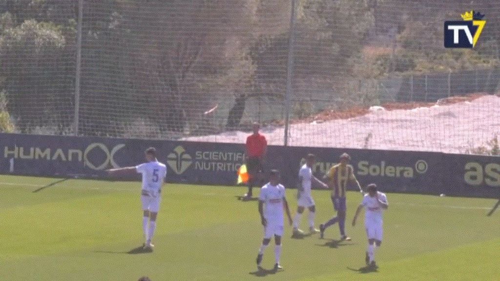 Nube de millones de mosquitos en un partido de fútbol en Cádiz