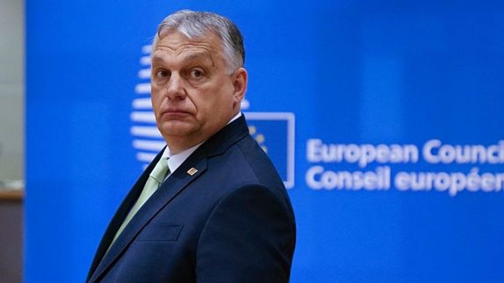 Victor Orban en una reunión del Consejo Europeo