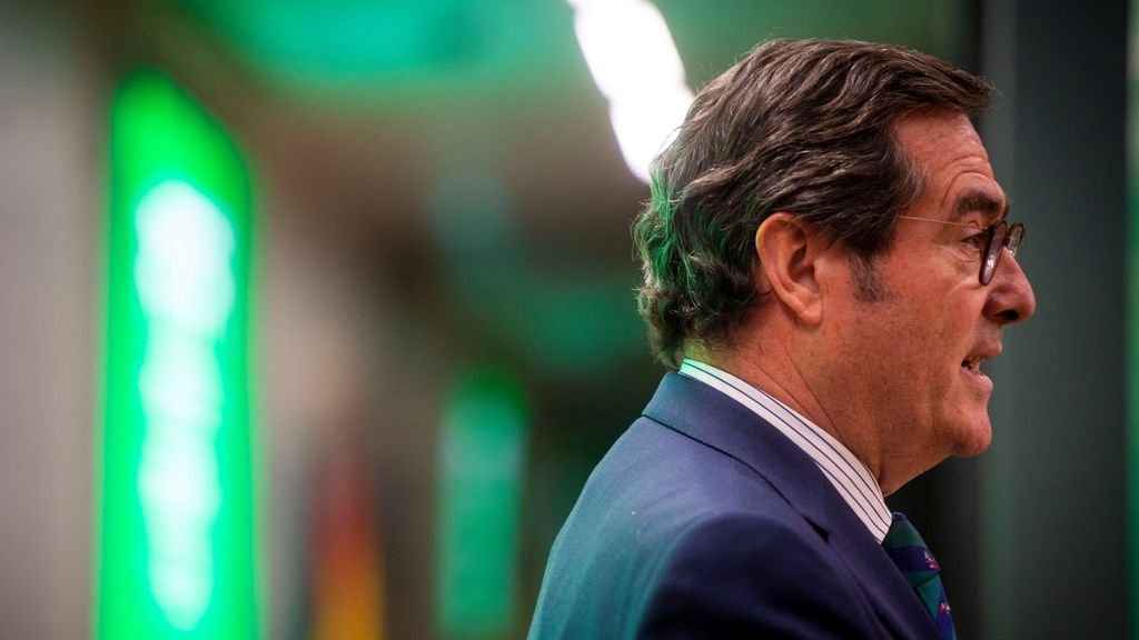 El presidente de la CEOE, Antonio Garamendi