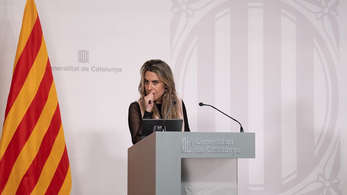 La portavoz del Govern, Patrícia Plaja, durante una rueda de prensa tras el Consell Executiu La portavoz del Govern, Patrícia Plaja, durante una rueda de prensa tras el Consell Executiu