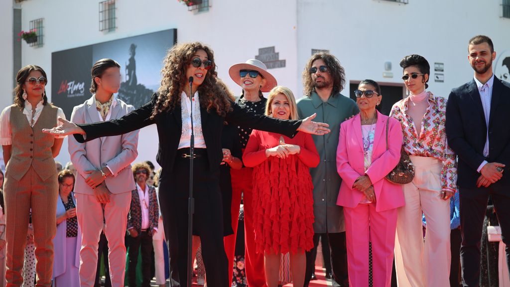 Los Flores en la inauguración del museo