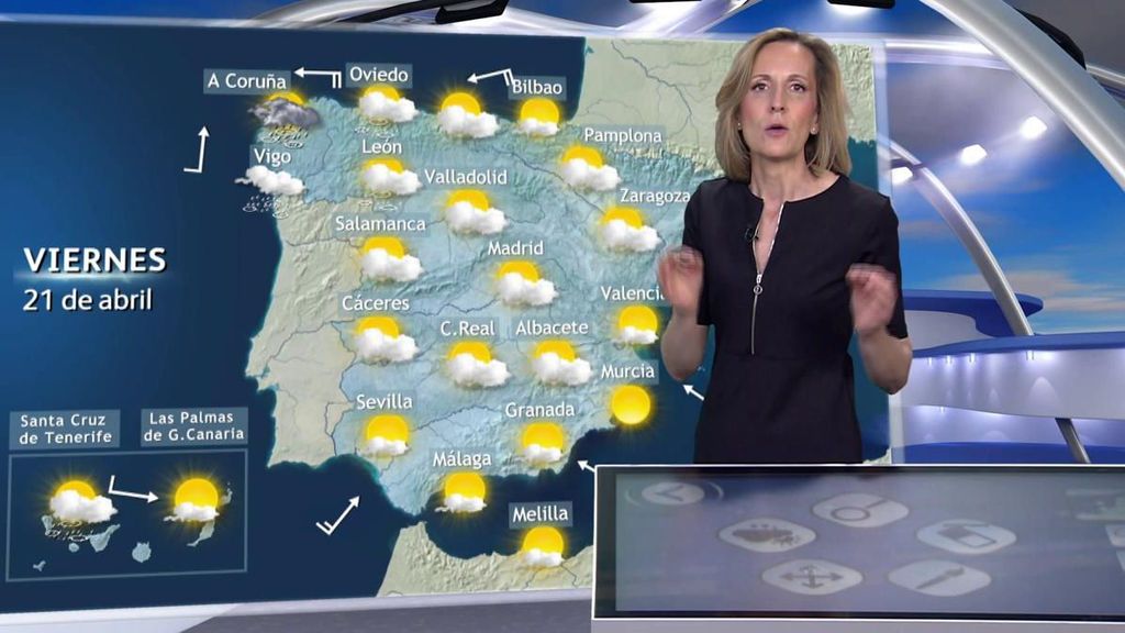 Un frente causará en España algunas lluvias y fresco este viernes