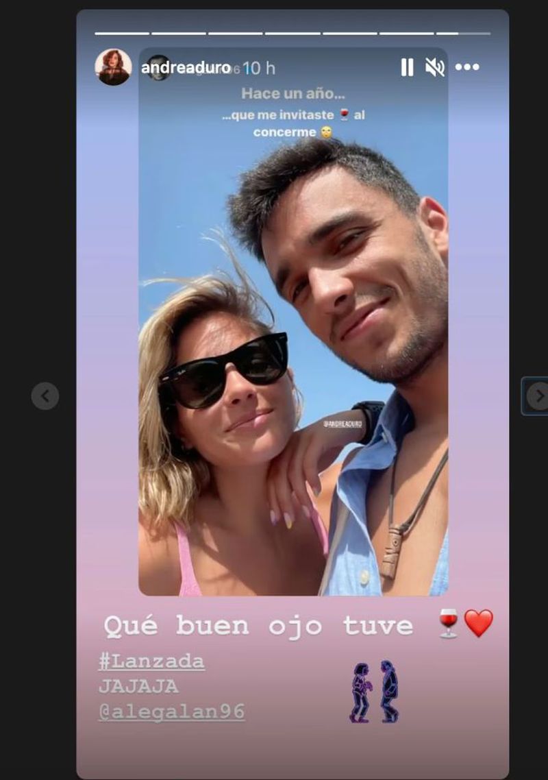 Andrea Duro atraviesa su mejor momento con su pareja, Ale Galán