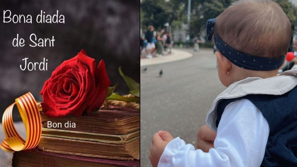 Isaac Torres y Lucia Sánchez pasan su primer Sant Jordi en familia