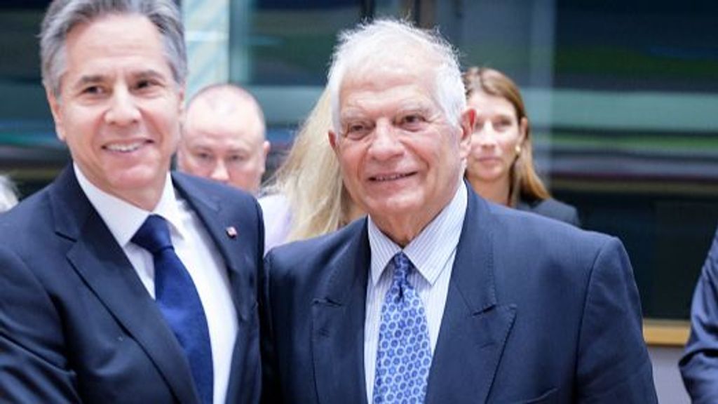 Josep Borrell junto a Blinken en imagen de archivo