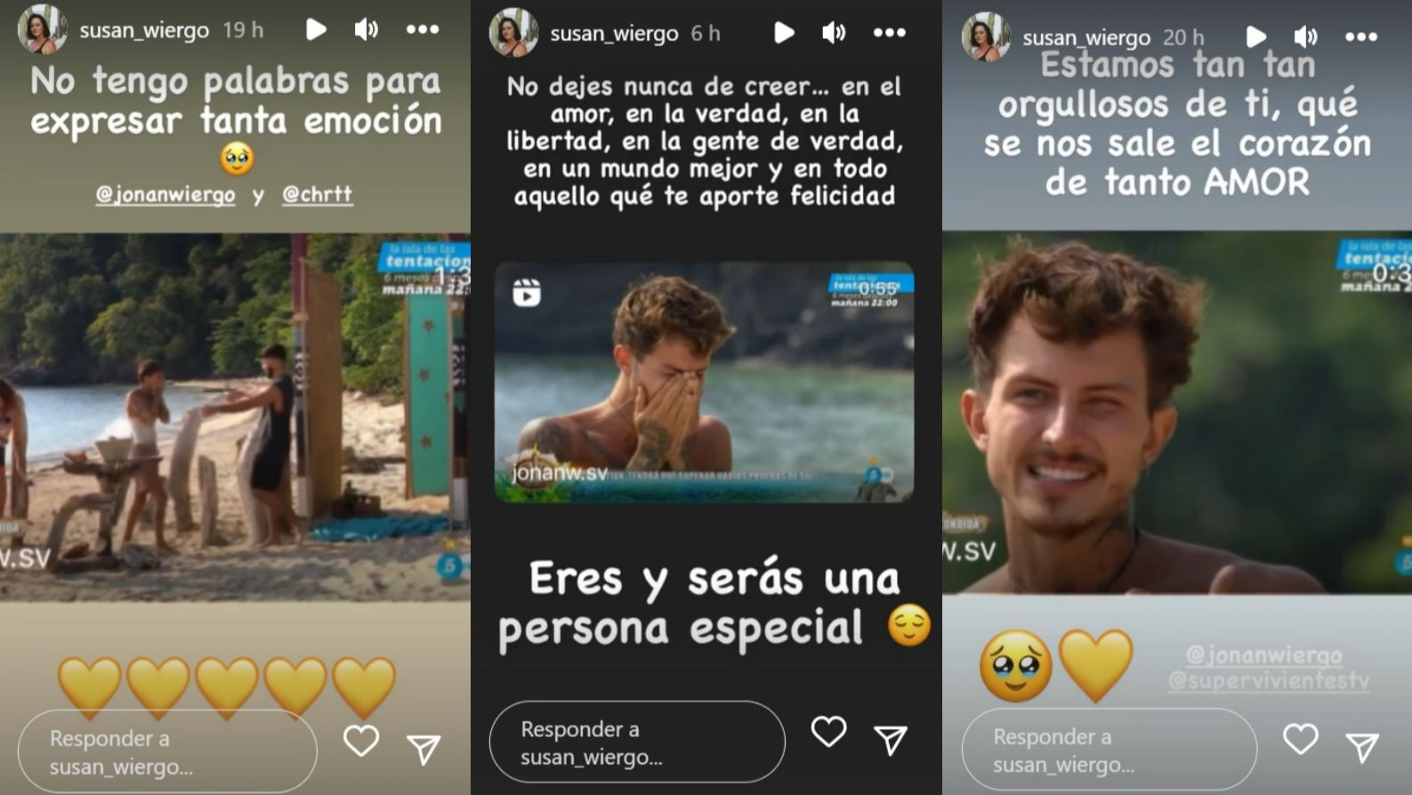 Susan Wiergo, la madre de Jonan, muy emocionada por el reencuentro con su novio