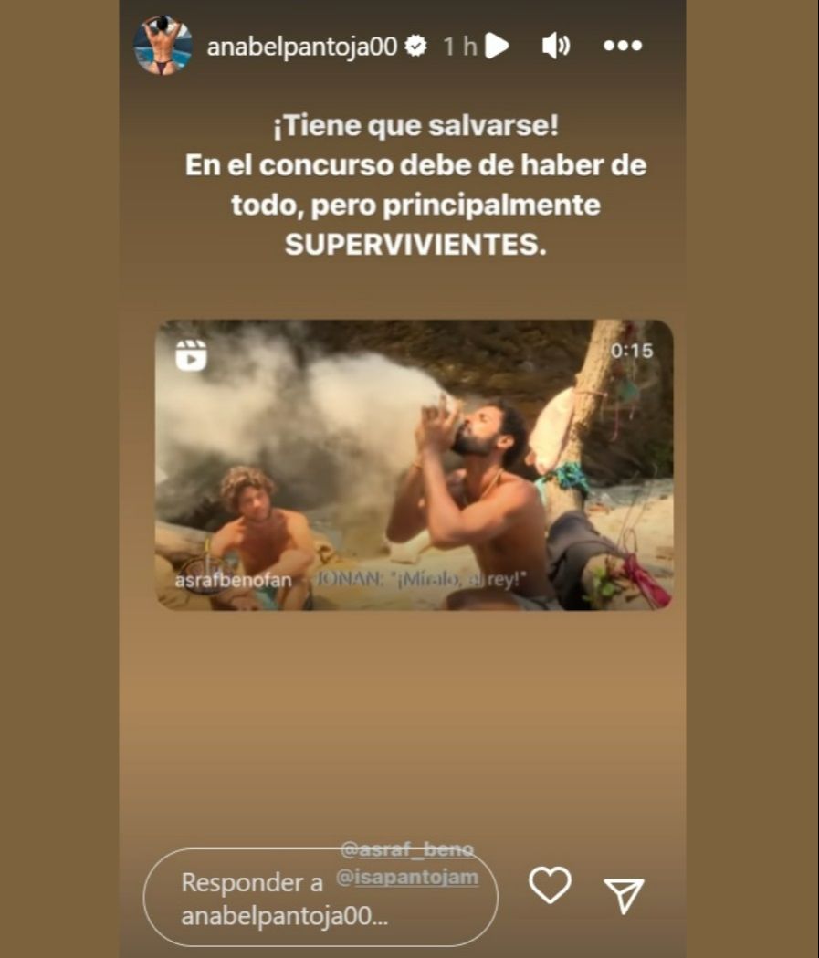 Anabel Pantoja le pide a sus fans que salven a Asraf Beno