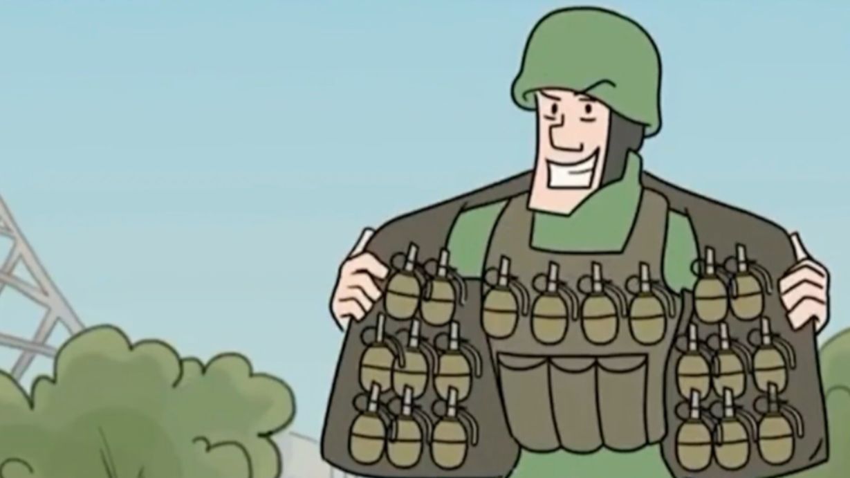conjunto de dibujos animados de soldado de la segunda guerra