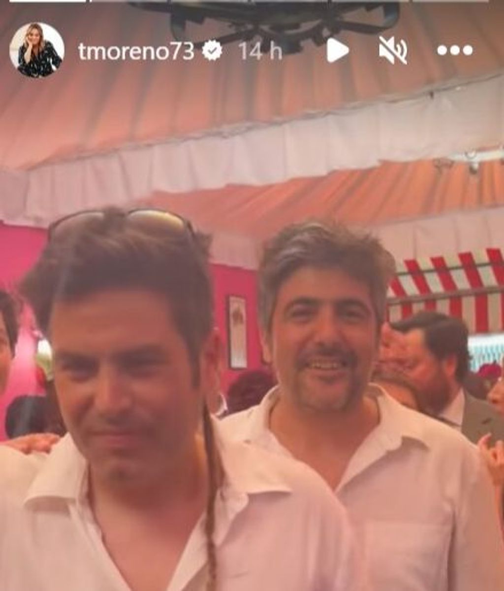 Toñi Moreno en la Feria de Abril