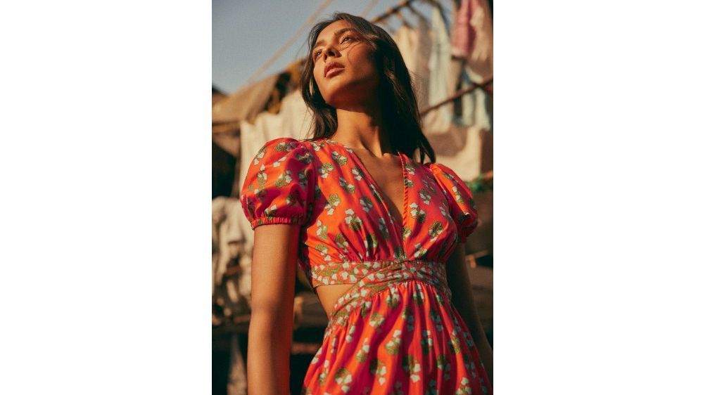 Vestido Midi Popelín Espalda Abierta