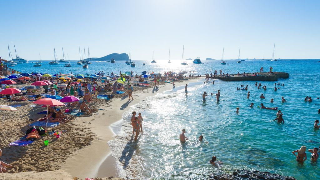 Cala Conta, en Ibiza, el pasado mes de agosto.