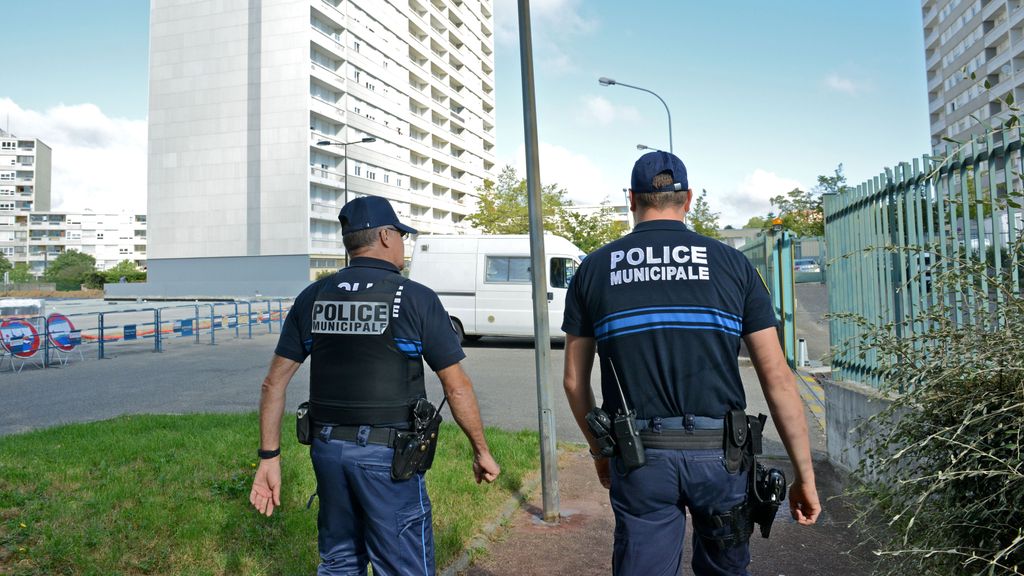 Imagen de archivo de policías municipales de Francia