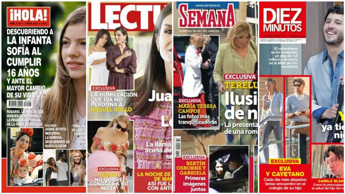 Las portadas de las revistas del corazón del 26 de abril de 2023