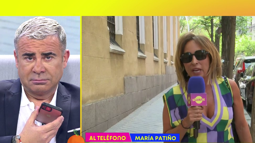 María Patiño, muy afectada, habla con Jorge javier