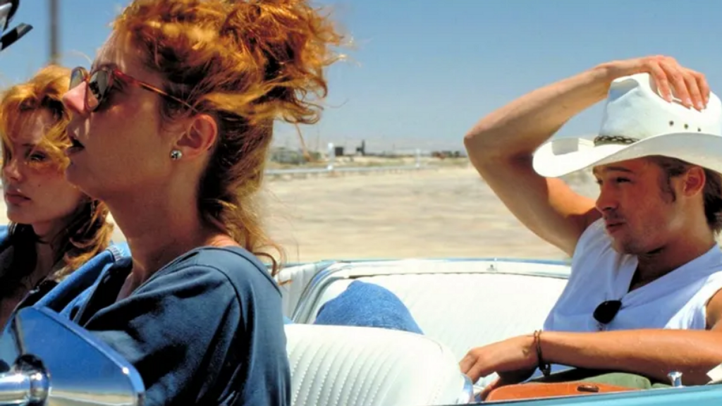 Susan Sarandon, Geena Davis y Brad Pitt en 'Thelma & Louise'