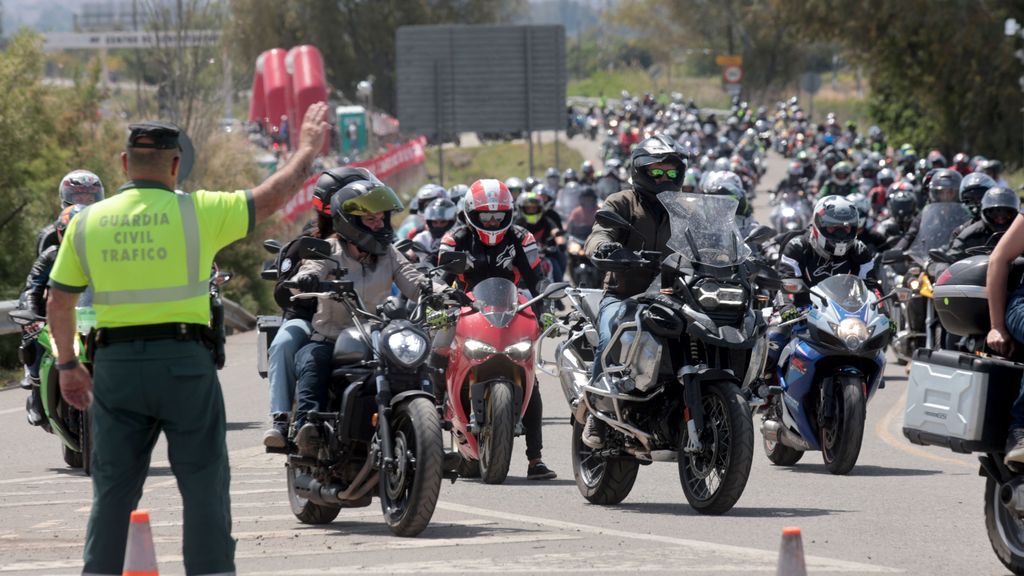 Moteros carretera Jerez