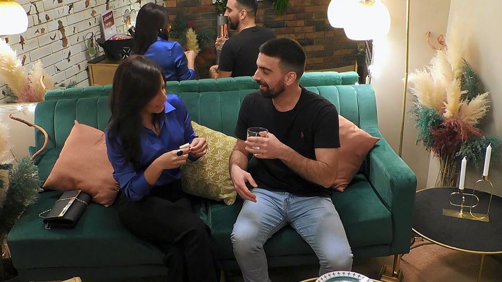 Rafaela y Filipe durante su cita en 'First Dates'