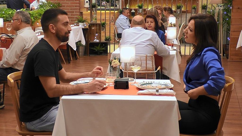 Rafaela y Filipe durante su cita en 'First Dates'