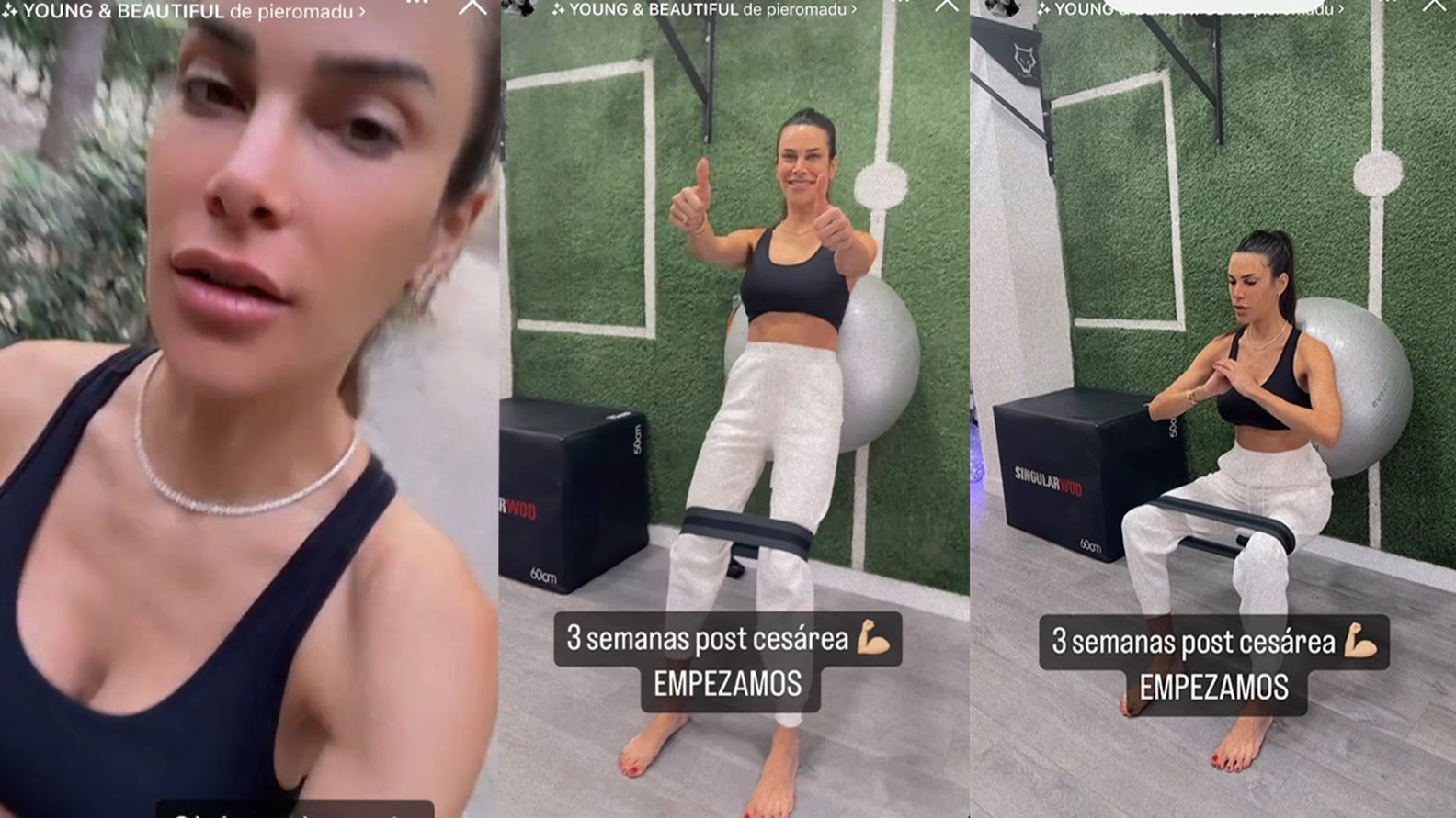 Carla Barber retoma el deporte tres semanas después de su parto