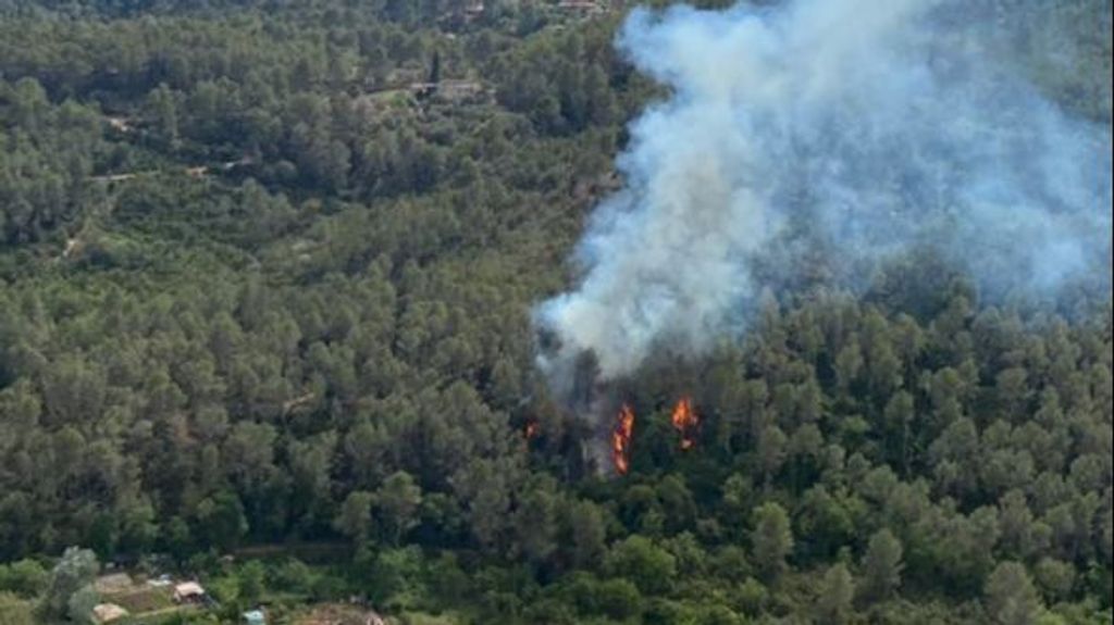 El incendio en la Palma de Cervelló, en Barcelona