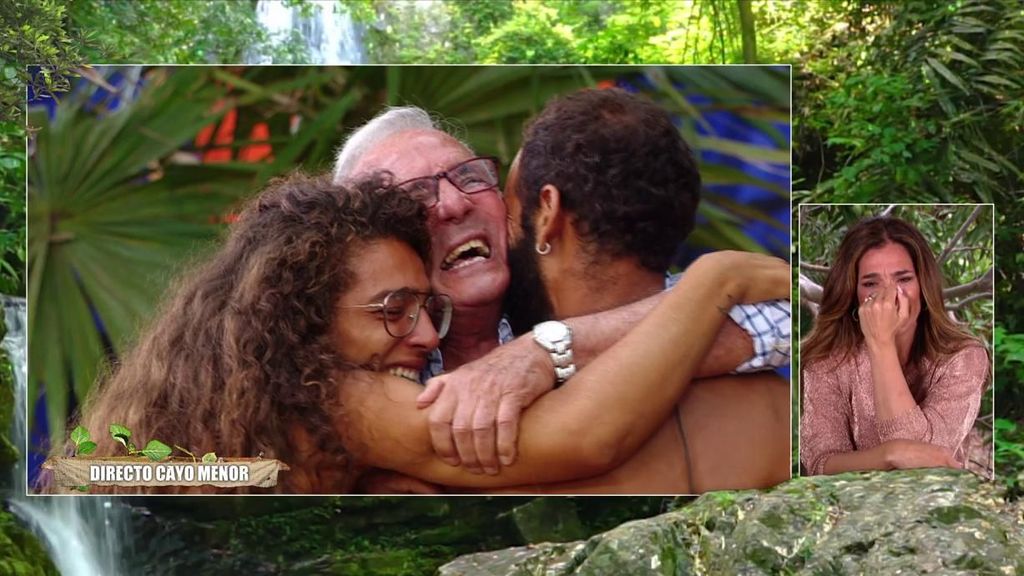 El intenso y conmovedor reencuentro de Alma Bollo y Manuel Cortés con su abuelo: “Ustedes son los que me hacen feliz”