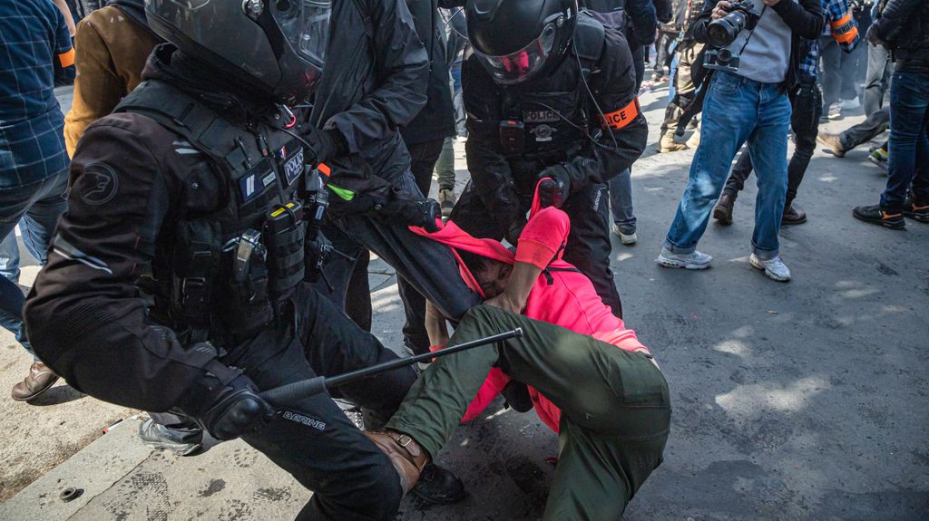 Violentos enfrentamientos en Francia por el 1 de Mayo