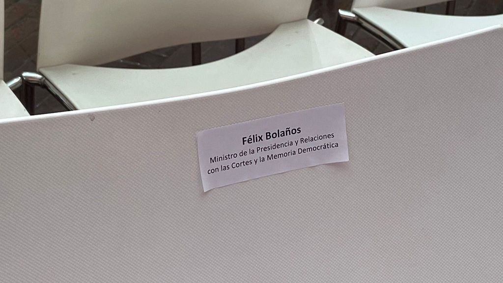 Silla reservado al ministro Bolaños en la Real Casa de Correos