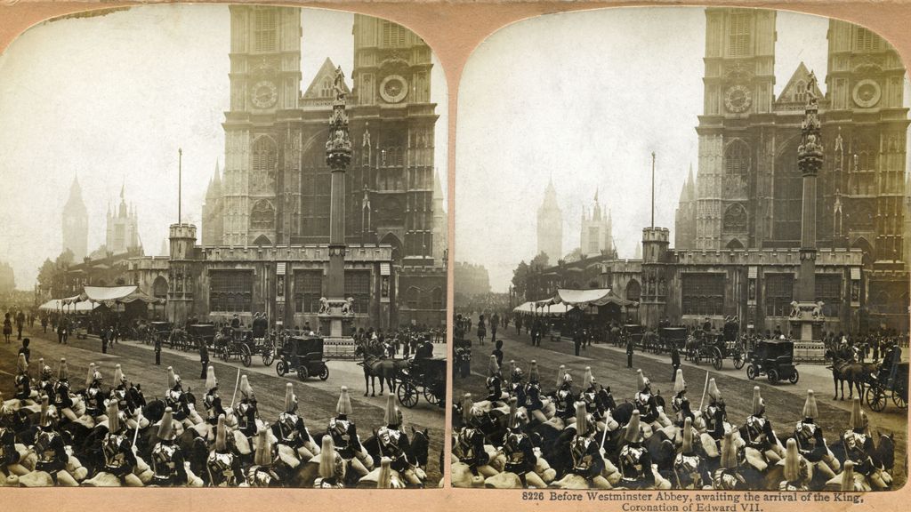 Abadía de Westminster durante la coronación de Eduardo VII en 1902