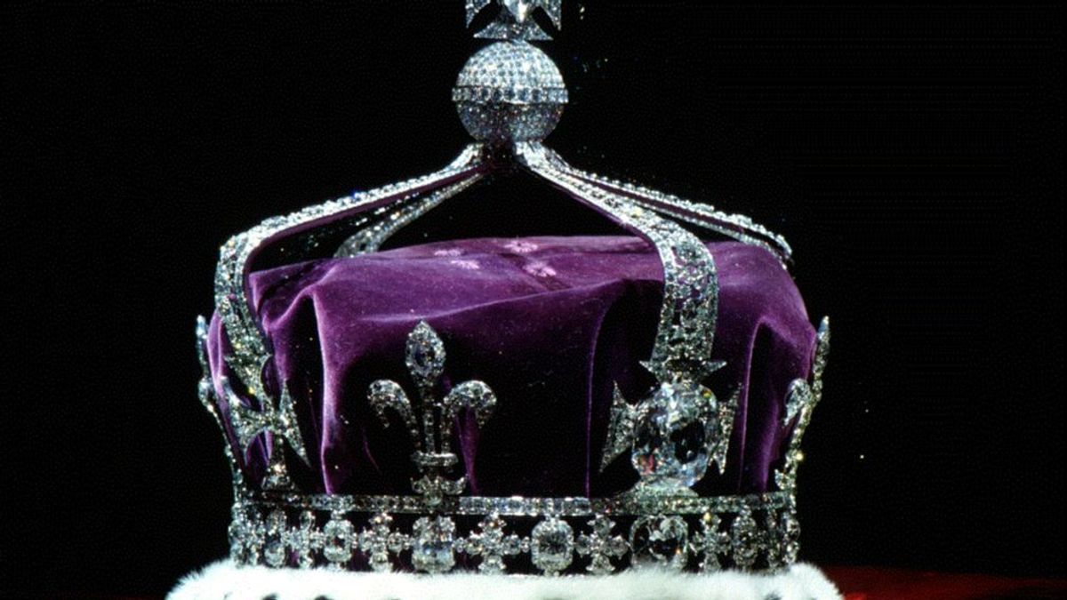 La corona con el diamante Koh i Noor
