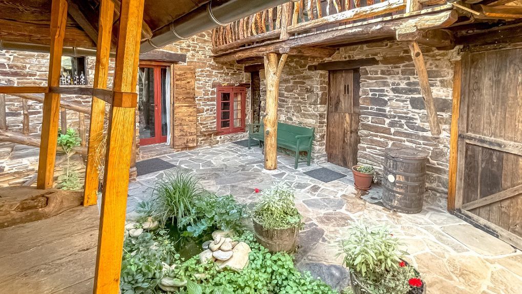 Patio del alojamiento rural.