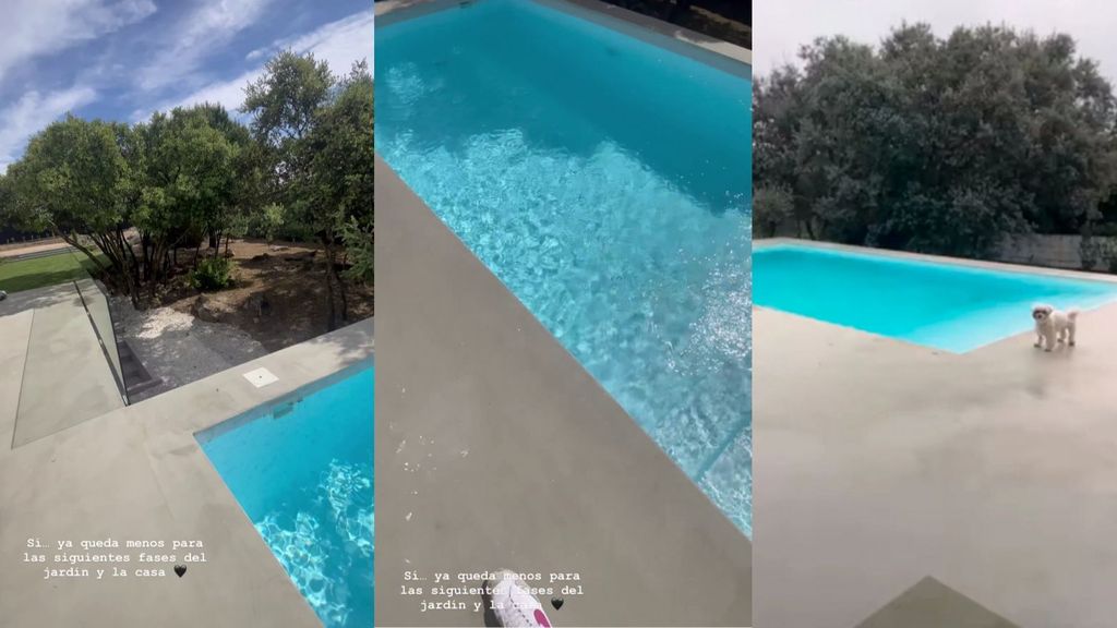Así es la piscina de la nueva casa de Diego y Marta