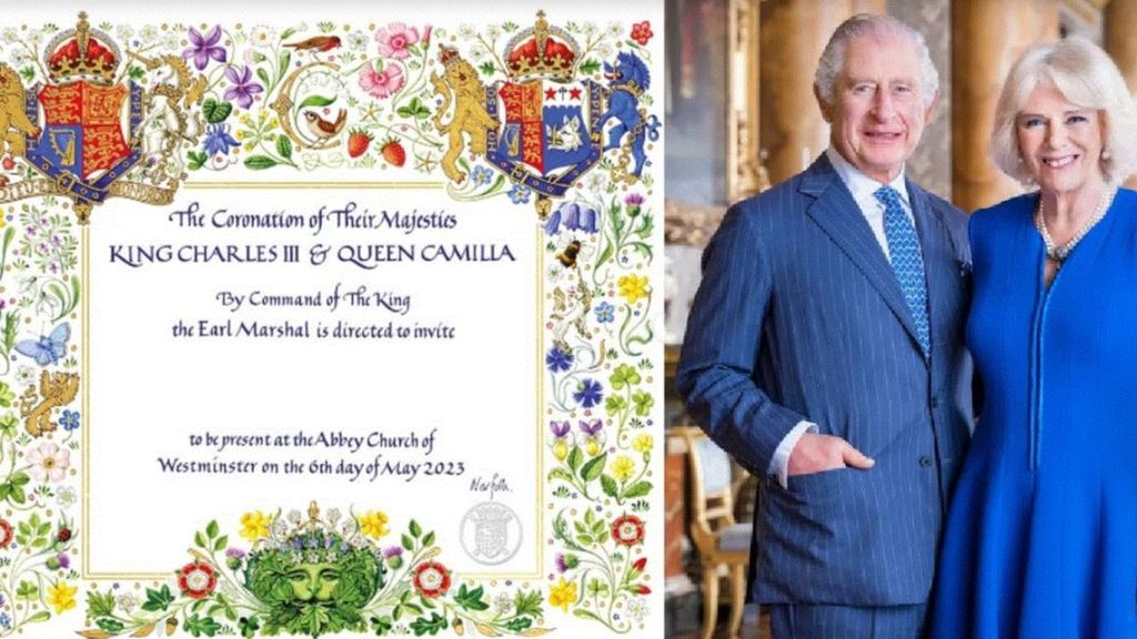 Invitación real de la coronación de Carlos III