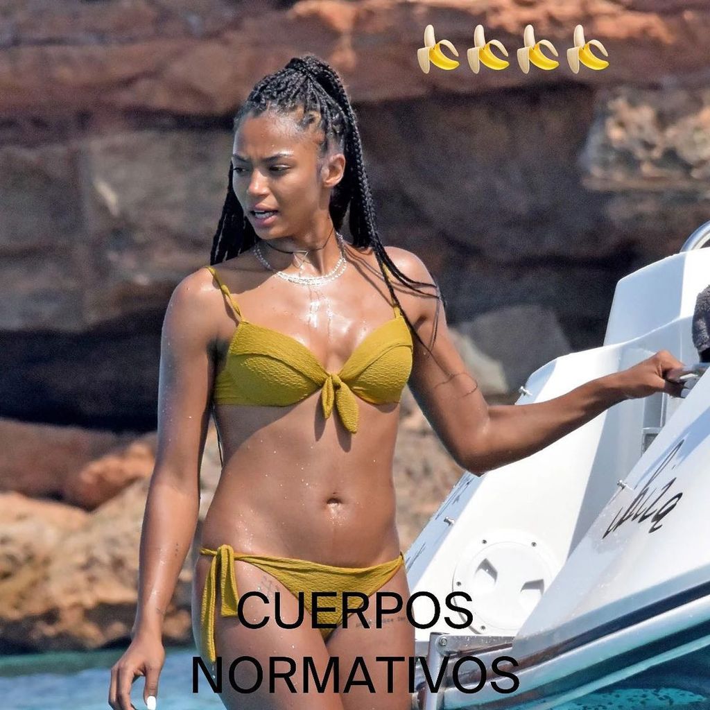 La actriz, en bikini, cuando tenía un "cuerpo normativo"