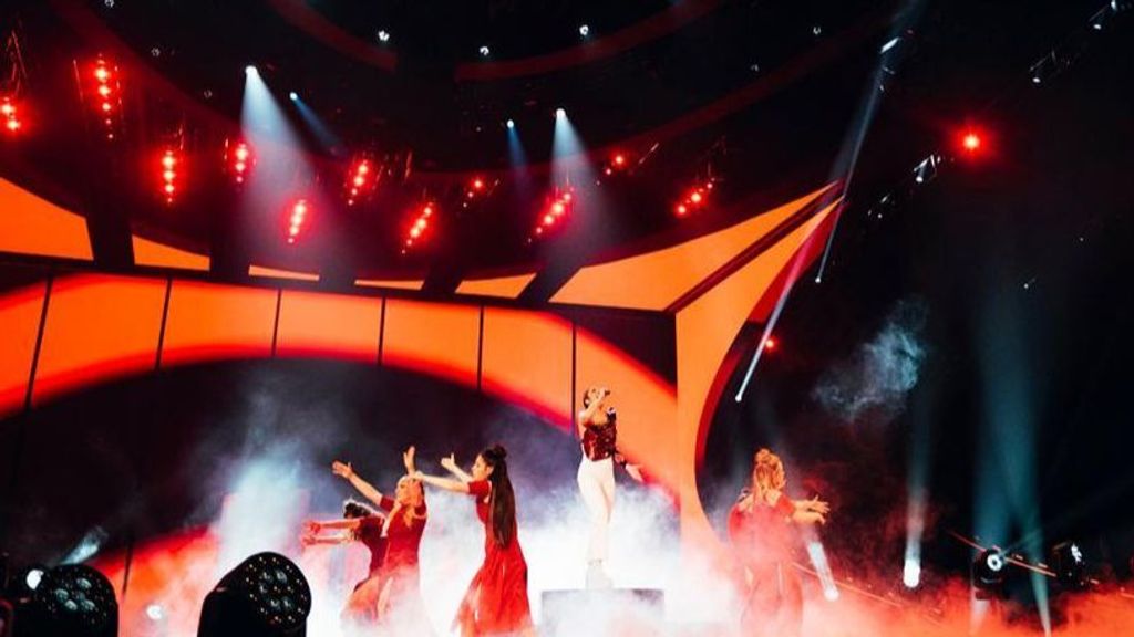 Primer ensayo de Blanca Paloma en Eurovisión