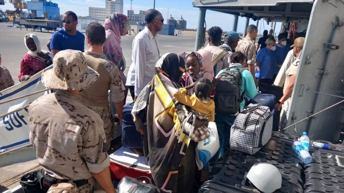 EuropaPress 5175275 fragata espanola evacua exito sudan 162 ciudadanos union europea otras