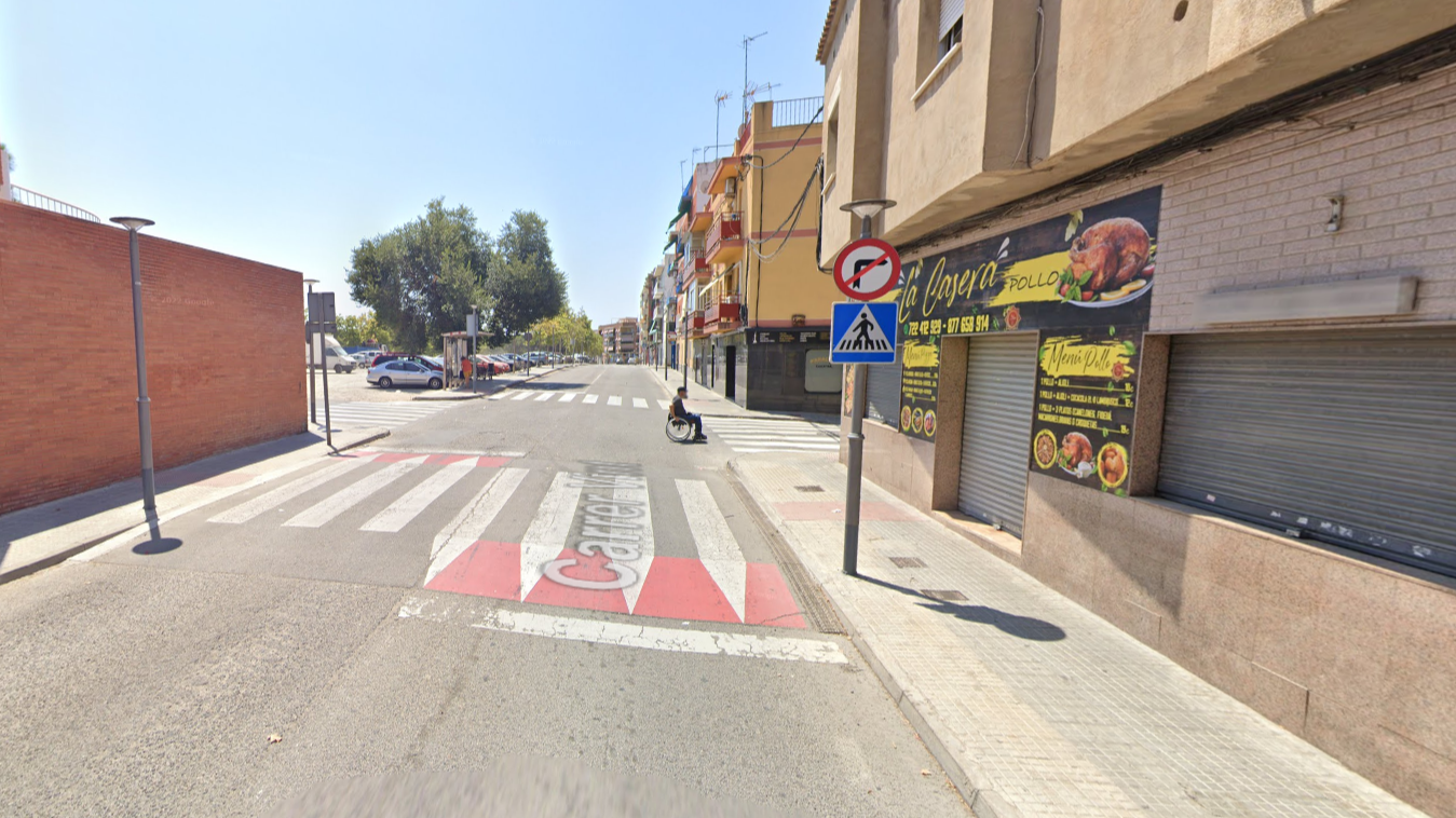 Lugar del accidente en Tarragona
