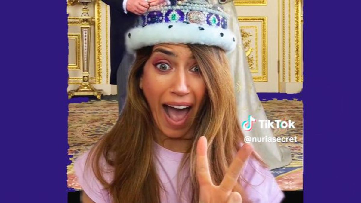 Nuria Marín, en uno de sus vídeos de Royal Salseo Nuria Marín, en uno de sus vídeos de Royal Salseo