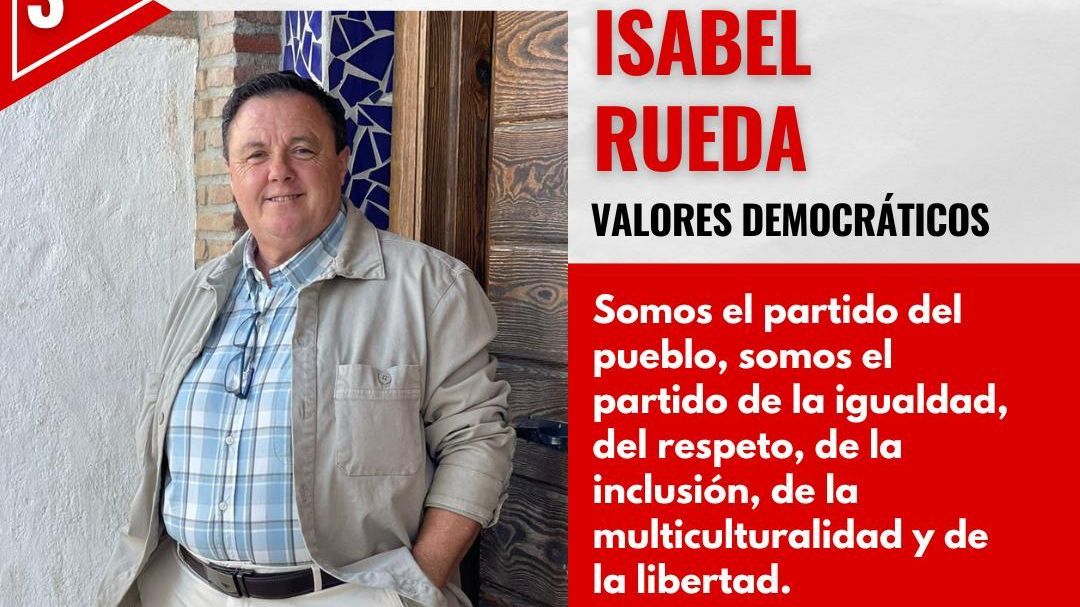 Presentación del cartel con la lista de los candidatos por el PSOE en Guaro, Málaga.