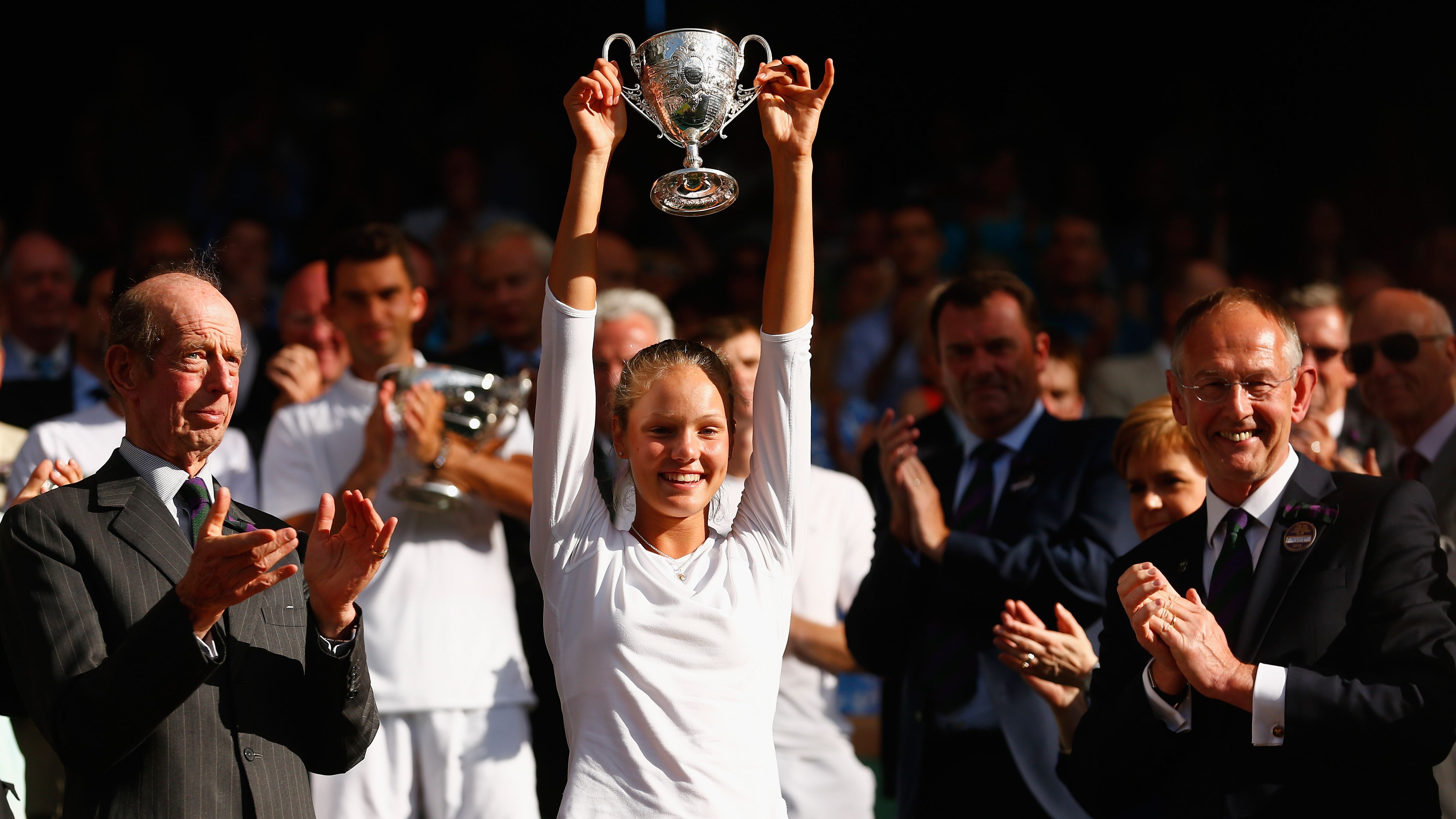 Sofya Zhuk en Wimbledon 2015