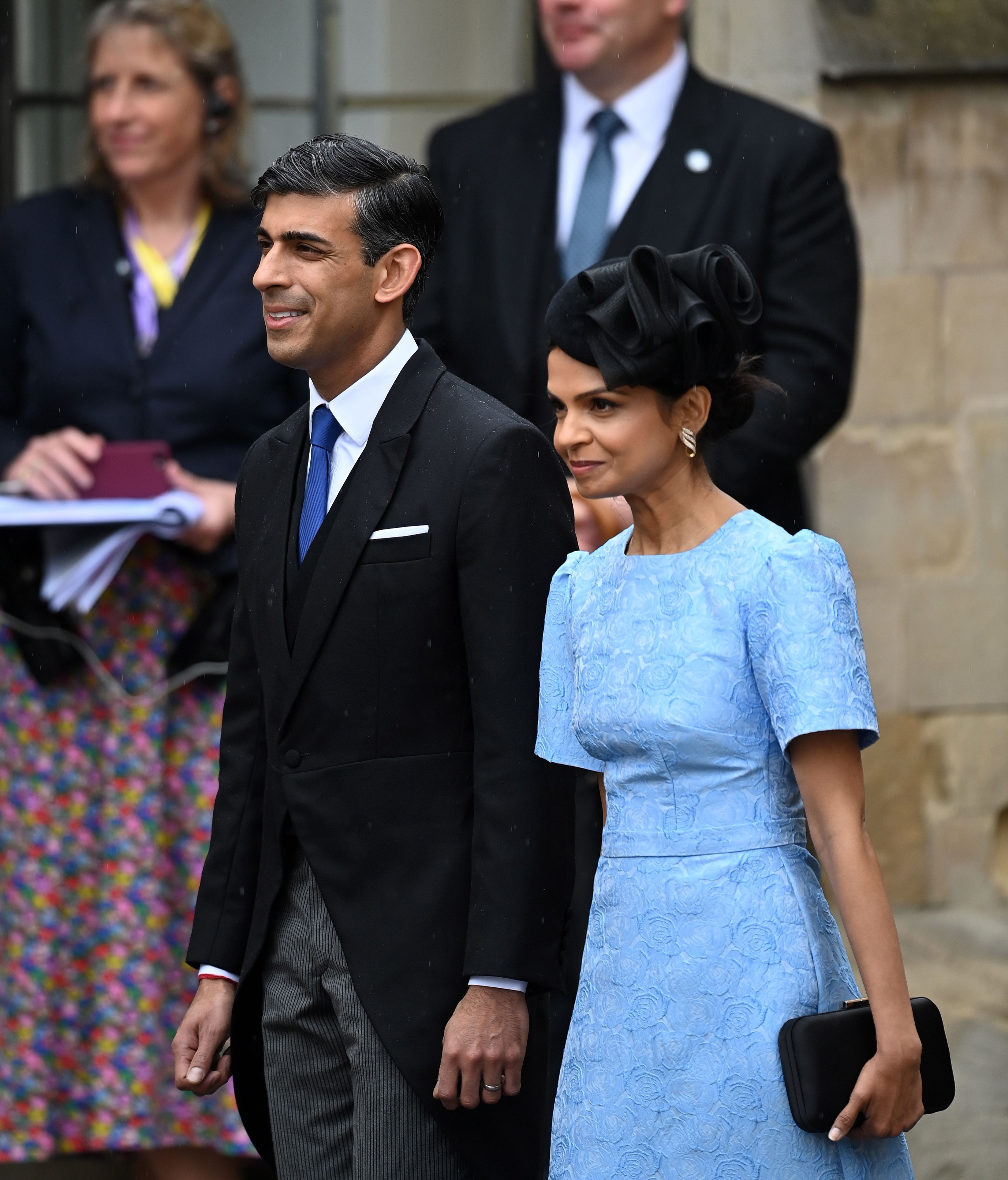 El primer ministro de Reino Unido, Rishi Sunak, y su mujer Akshata Murthy