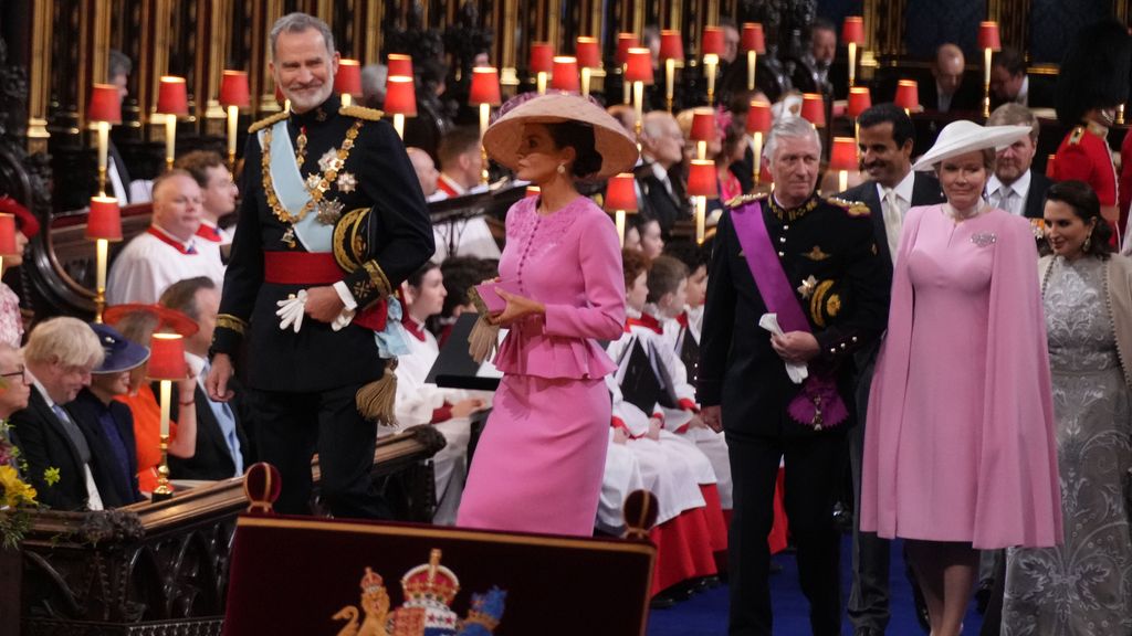 Felipe y Letizia, en la coronación de Carlos III