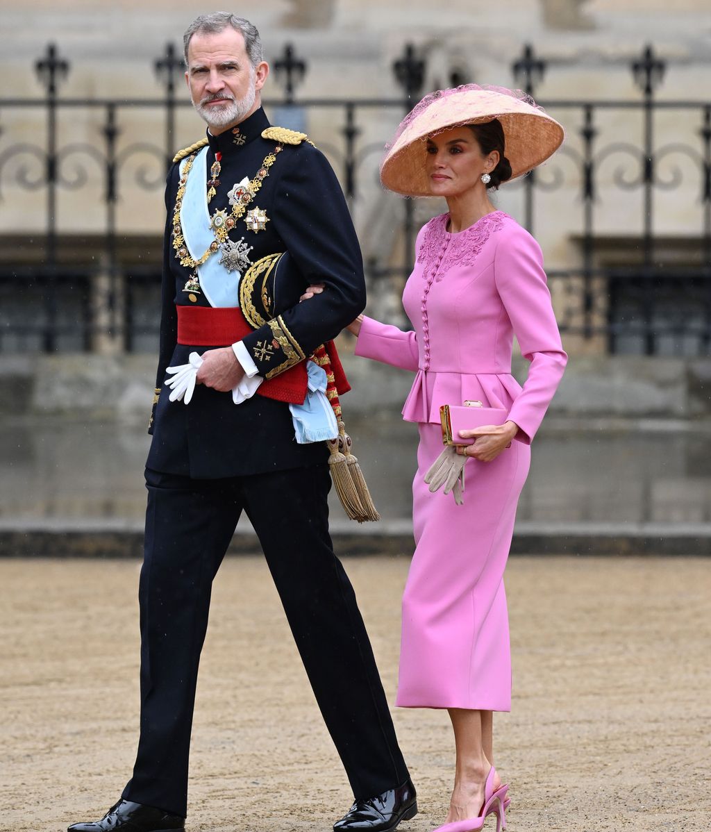 Felipe y Letizia, en la coronación de Carlos III