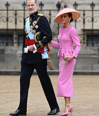 Llegan los reyes de España, Felipe VI y Letizia, a la abadía de Westminster