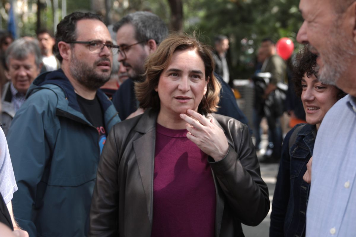 Ada Colau, en la manifestación del pasado 1 de mayo