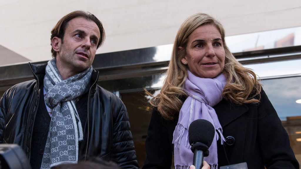 Arantxa junto a su ex marido, José Santacana