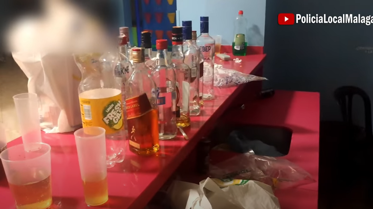 Desalojan a 66 menores de una sala de fiestas infantiles de Málaga convertida en botellón y que superaba el aforo