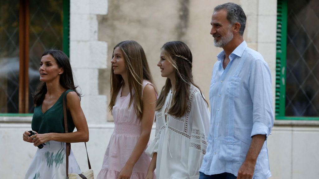 La familia real en Palma de Mallorca. FUENTE: Codonpress